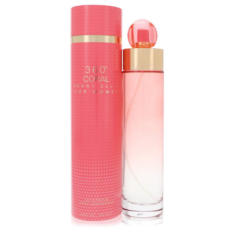 Perry Ellis 360 Coral Perfume 3.4 oz / 6.7 oz EDP Spray for WOMEN 8 oz ...